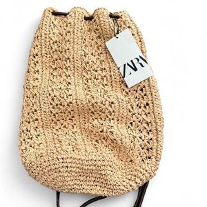 CREAM ZARA QUILTED BAG WITH ADJUSTABLE STRAPS